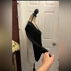 Donna Karan Black Buttoned Knitwear, XS